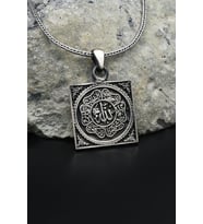 ''allah'' Yazılı  925 Ayar Gümüş Erkek Kolye Zincir 901558