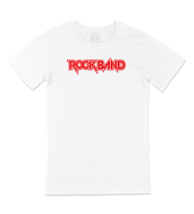 Kırmızı Rockband Logolu Tişört