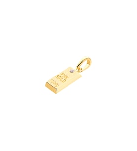 14 Ayar Altın Külçe Fine Gold Kolye Ucu 0,72 gr