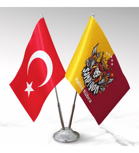 Aslanlar Taraftarına Özel Masa Bayrağı Seti