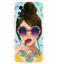 Vivo Y53S Kılıf Resimli Desenli Baskılı Silikon Kılıf Sugar and Woman 1418