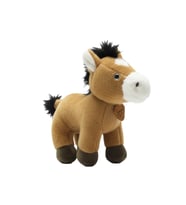 Sevimli Peluş At Sesli 25 cm (Çok Renkli)