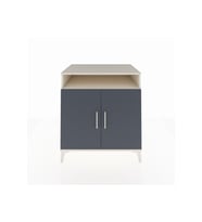 Kronos Şifonyer 3 Raflı 2 Kapaklı 88x59x96 Aytaşı-Antrasit