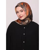 Levidor Kristal Eşarp Esinti Desen Sütlü Kahve