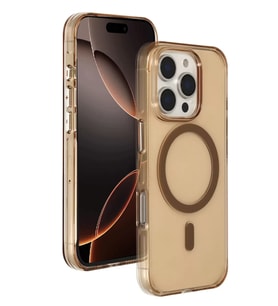 iPhone 16 Pro Max Gleam PC Sert Magsafe Kılıf - Şeffaf-
