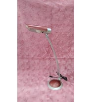 Bordo Gümüş Renk Masa Lamba Siyah Kablolu Ampul ile Çalışan 73cm 1 Adet