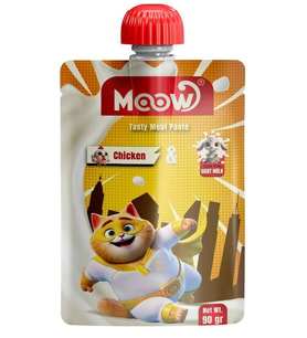 Moow Tavuklu Keçi Sütlü Kedi Et Ezmesi 90 gr