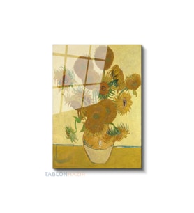 Dikey Cam Tablo Salon Duvar Tablosu Dikey Cam Vangogh 136 Yeni Ev Hediyesi Ofis Tablosu