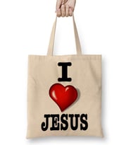 Eu Amo Jesus Bez Çanta Uzun Saplı