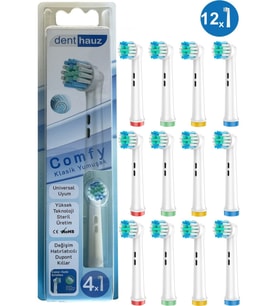 Comfy - Klasik Yumuşak Oral B Şarjlı Diş Fırçası Yedek Başlığı - 12 Adet Yedek Başlık