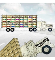 Ahşap Hobi Araba Rafı 40 araçlık Akçaağaç Rengi hot wheels, montessori
