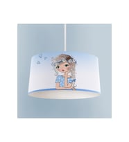 MEKTA HOME BEBEK VE ÇOCUK ODASI Romantic Girl Desenli Mavi Avize