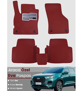 CHERY TİGGO8 AVANTGARDE (2024-2025) Uyumlu EVA Paspas Tam Set–Araca Özel,Su Geçirmez,Kolay Montaj
