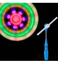 FLASHİNG LİGHT UP LED SPİNNİNG RENKLİ LED IŞIKLI DÖNEN UFO PERVANE SESLİ IŞIKLI MAVİ DEĞİRMEN IŞIK
