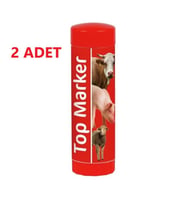 TopMarker Hayvan İşaretleme Kalemi Kırmızı-2 Adet