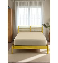 %100 PAMUKLU TEK VEYA ÇİFT KİŞİLİK LASTİKLİ ÇARŞAF (FİTTED JERSEY/PENYE ÇARŞAF) (Bej)