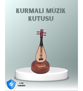 Northcity Enstrüman Figürlü Melodi Çalan Dekoratif Müzik Kutusu - Zarif Hediye