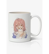 Anime Kızı Temalı Beyaz Kupa Bardak