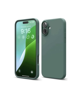 Northcity Apple iPhone 16 Uyumlu Kılıf Nano içi Kadife Silikon - Koyu Yeşil