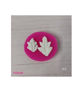 YY0154 İki Farklı Yaprak Silikon Kalıp