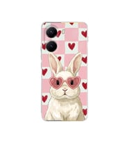PrintiFy Poco X7 Pro ile Uyumlu Pembe Pötikare Serisi Pembe Zıpzıp Tasarımlı Uv Baskılı Köşe Korumalı Antişok Kılıf