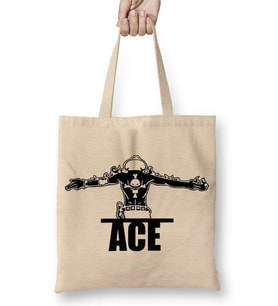 Portgas D Ace One Piece Bez Çanta Uzun Saplı