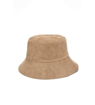 Unisex Süet Dokulu Basic Kova Bucket Model Şapka (Camel)