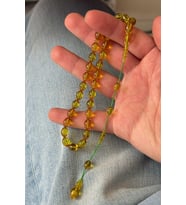 Gold Sarı Mahmut Başkale Seri Ateş Kehribar Tesbih