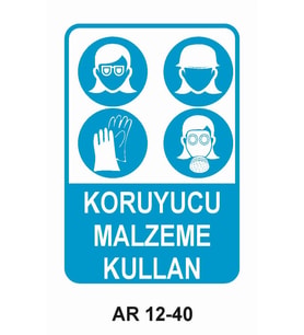 İŞ GÜVENLİĞİ UYARI LEVHASI 1 ADET PVC 21 X 29CM