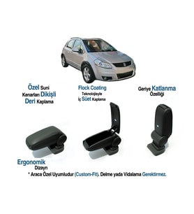 SUZUKİ SX4 ARACA ÖZEL KOL DAYAMA KOLÇAK VİDASIZ 2007-2008 2009