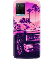 Vivo Y11S Y21S Y20 Y20S Y70 Kılıf Desemli Silikon Mor Araba 1711