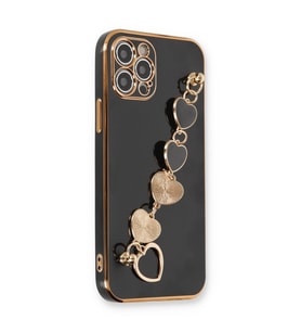 Iphone 12 Kılıf Esila Silikon - Siyah