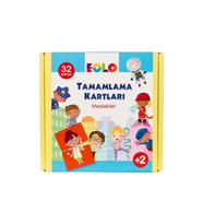 Tamamlama Kartları - Meslekler - Puzzle 2+ Yaş