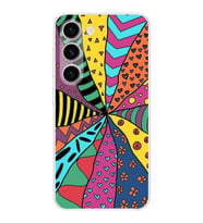 PrintiFy Samsung Galaxy S23 Plus ile Uyumlu Retro Color 4  Kamera Korumalı Şeffaf  Kılıf