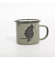 FreeCamp Campers Emaye Mug 350ml-YEŞİL
