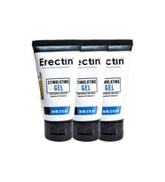 Erectin Stimulatör Gel For Men  Safran Aloe Vera Vitamin C 3 Adet 60 ml Jel Penis Uyarıcı Kaldırıcı Jel
