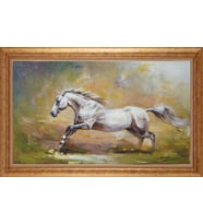 ALTIN ÇERÇEVELİ PASPARTULU TABLO CR498