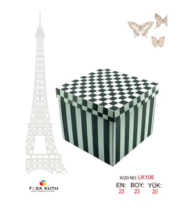 23x23x20 Hediyelik Kutu Kraft Kutu Karton Kutu YIlbaşı Kutusu Pasta Kutusu Balon Kutusu (5 ADET)