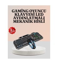RGB Aydınlatmalı Oyuncu Klavye Mouse – Mekanik Hissiyat, Maksimum Kontrol