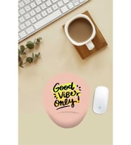 Good Vibes Yazılı Bilek Destekli Mouse Pad