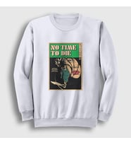 Presmono Unisex Beyaz No Time Billie Eilish Sweatshirt 154451tt (Beyaz)