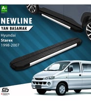 S-Dizayn Hyundai H-1 Starex Uzun Şase NewLine Krom Yan Basamak 213 Cm 1998-2007 A+ Kalite