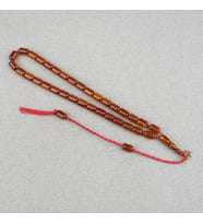 Sıkma Kehribar Kapsül Kesim Omari Sistemli 7x10.5mm Tesbih