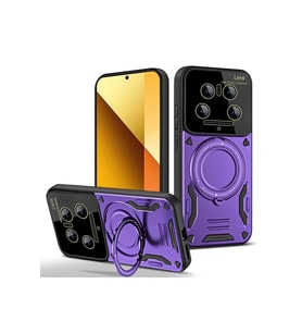 Mi 14 Ultra Kılıf Joy Lens Standlı Kapak - Mor