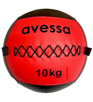 Avessa Deri Sağlık Topu 10 Kg (Kırmızı)