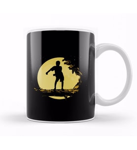 Sunset Flossing Silhouette Kupa Bardak Porselen
