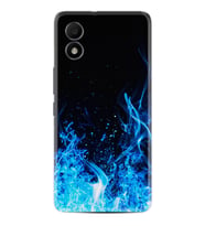 TCL 303 Kılıf Silikon Desen Özel Seri Blue Fire 1678