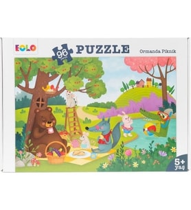 Eolo 96 Parça Puzzle Ormanda Piknik 5+