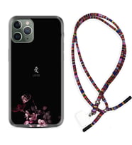 Apple iPhone 11 12 13 14 Pro Max Kılıf Boyun Asklı Rasta Silikon Love 1629