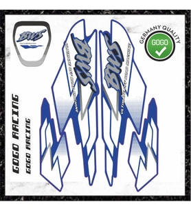 YAMAHA BWS STİCKER SETİ KOMPLE YAZI GOGO MAVİ